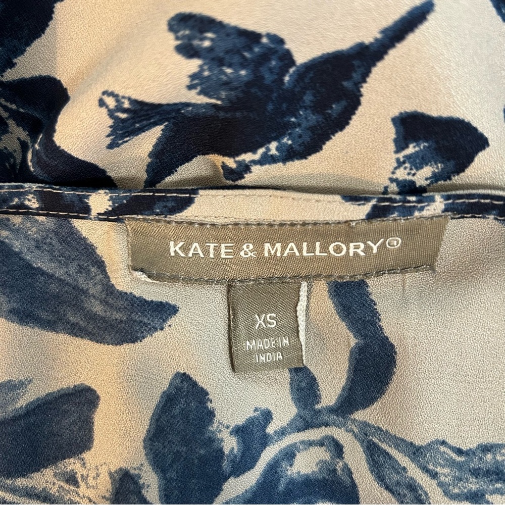 Kate & Mallory Abstract Floral Maxi Dress XS Bohemian ResortWear Wedding Guest - Picture 2 of 12